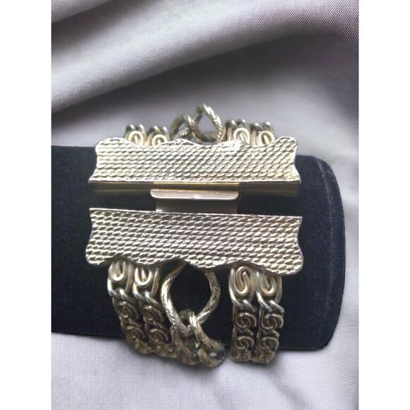 Vintage Bracelet Julio Marsella 5 Chain Signed Bracelet "Jules by Julio" Rare - Picture 2 of 7